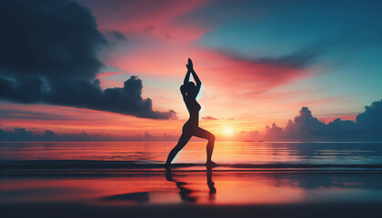 Sunrise Yoga Silhouette
