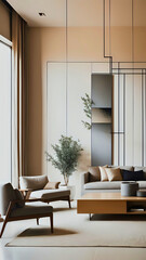 Coquette Interior Elegance: Vertical Background; background for cellphone, mobile phone, ios, android, instagram stories