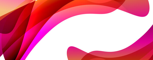 A red and pink swirl on a white background resembling a blooming flower petal, with shades of magenta resembling vibrant automotive lighting, creating a font inspired design on thigh