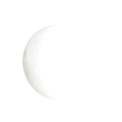moon on transparent white background