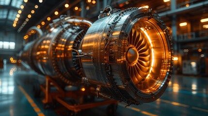 The electrical wiring bundle of a gas turbine or a jet engine is one of the power plants of aircraft that propels it through the air. The wiring bundle is disassembled during a repair or maintenance - obrazy, fototapety, plakaty