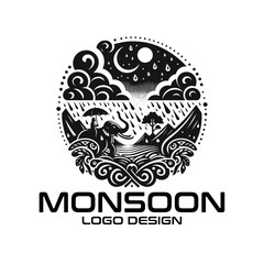 Monsoon Vector Logo Design