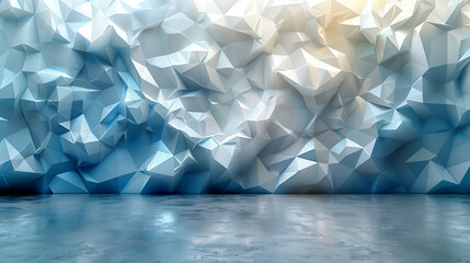 Abstract Iceberg Facets, a Cool and Modern Background, Reflective of Contemporary Design - obrazy, fototapety, plakaty