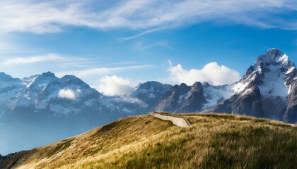 Fototapeta premium panorama of the mountains, landscape, sky, nature, mountains, 