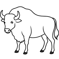 head of a Buffalo mascot,Buffalo silhouette,Cow face vector,icon,svg,characters,Holiday t shirt,black Hippopotamus face drawn trendy logo Vector illustration,Buffalo line art on a white background