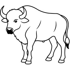 Obraz na płótnie Canvas head of a Buffalo mascot,Buffalo silhouette,Cow face vector,icon,svg,characters,Holiday t shirt,black Hippopotamus face drawn trendy logo Vector illustration,Buffalo line art on a white background