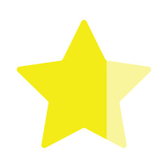 three quarters good positvereviews of rated star UI UX icon Feedback isolated white background. bad good ratting complaint from customer concept vector illustration with flat style design