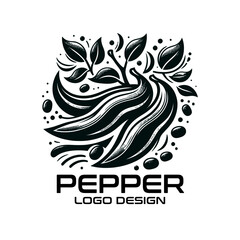 Fototapeta premium Pepper Vector Logo Design