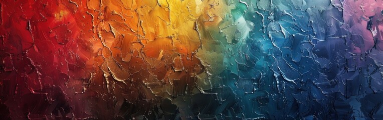Vibrant Organic Rainbow Texture Background in Closeup
