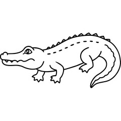 crocodile isolated on white mascot,crocodile silhouette,crocodile face vector,icon,svg,characters,Holiday t shirt,black crocodile face drawn trendy logo Vector illustration,crocodile line art on a whi