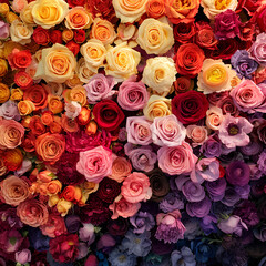 Naklejka premium bouquet of roses
