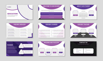 powerpoint presentation slides template design with good education PPT background design and Presentation for educational flyer, leaflet, marketing, advertising banner templates