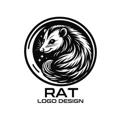 Rat Vector Logo Design