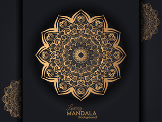 Mandala with a design of flowers as ornaments Hand-drawn pattern with a distinctive design inspired by nature, the vector mandala relaxing pattern Mandala template for books, logos, and page decoratio