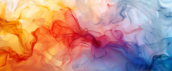 Abstract Colorful Swirls Texture Backdrop A vibrant background showcasing swirls of orange, yellow, red, and blue creating a captivating and modern artistic design.