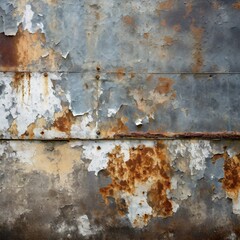 background,A grungy industrial backdrop featuring peeling paint and rusted metal surfaces, conveying a sense of vintage industrial aesthetic.