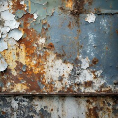 old background,A grungy industrial backdrop featuring peeling paint and rusted metal surfaces, conveying a sense of vintage industrial aesthetic.