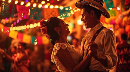 Mexican Fiesta Love: Traditional Dance Delight