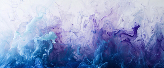 abstract blue background with ice mixture in fluid