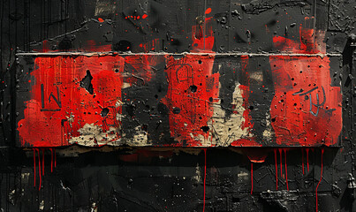 grafitti on a black background,generative ai
