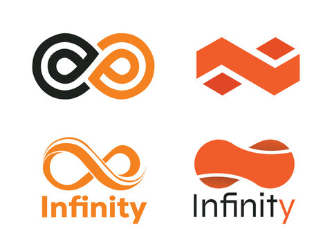 Colorful, abstract logo design elements