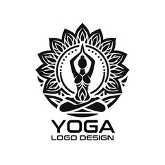 Yoga Vector Logo Design