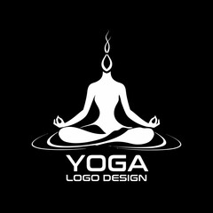 Yoga Vector Logo Design