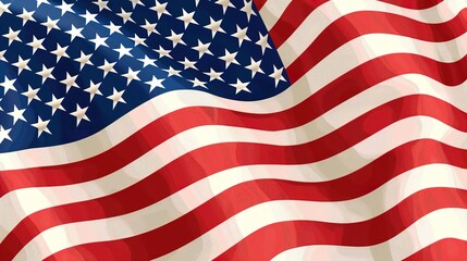 Fototapeta premium 4th july, independence day of US. vector illustration.