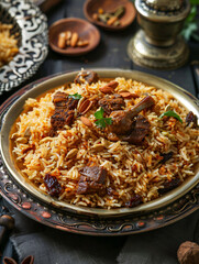 Delicious hot and spicy biryani.