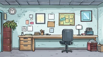 office design and property vectors with a marketing theme 2 AI Generative