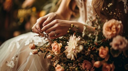 Wedding Preparations: Detailed Close-ups