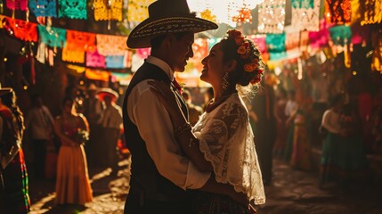 Joyful Mexican Wedding: Festive Dance Scene