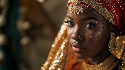 Traditional Nigerian Bride: Close-up Shots