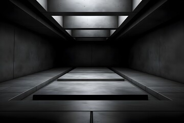 Obraz premium Captivating Concrete Composition:An Architectural Masterpiece of Minimalist Elegance and Industrial Charm