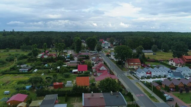 Beautiful Landscape Lukecin Piekny Krajobraz Aerial View Poland