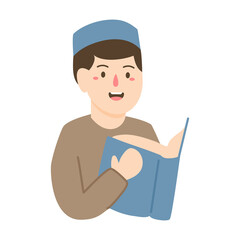 Person Reading a Book illustration