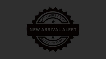 New Arrival Shop Now Badge Animation,Promotion sign animation Tag, New Arrival Text Animation for promoting new Products ads.New Arrival typo 4K video
