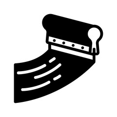 Vector solid black icon for Screenprint