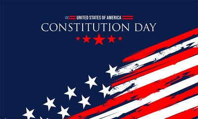 Happy Constitution day United States Of America September 17TH background vector illustration