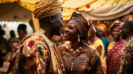 Black Nigerian happy Couple