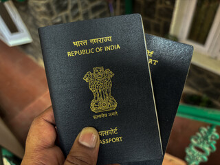Some creative shots of Indian passport 