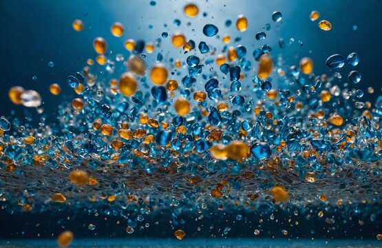 Micro Plastics in Water - Water Contamination - Polluted Earth Concept