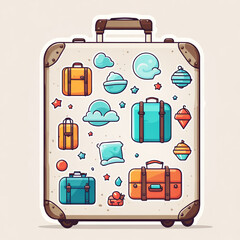 suitcase travel bag icon_01