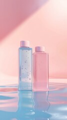 Blank bottle plastic skincare liquid container treatment for brand product