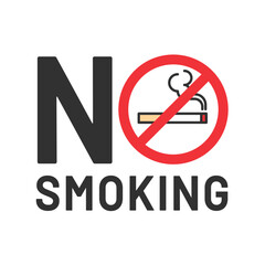 ノースモーキング　禁煙アイコン　禁煙ロゴ　NO SMOKING