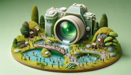 Miniature World Photography Concept Artwork