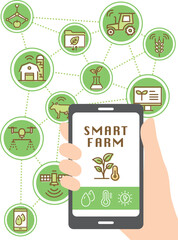 スマート農業　スマホアプリで操作する生産管理