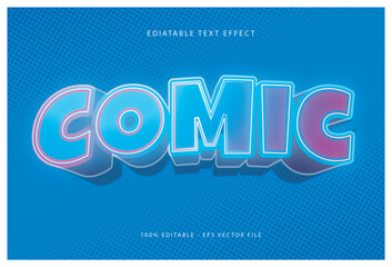 Vector Comic Editable Text Effects