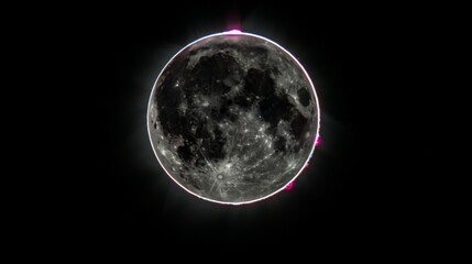 Brilliant solar eclipse with dramatic setting. A stunning view of a solar eclipse surrounded by powerful sunbeams, rays piercing through a dynamic setting, symbolizing awe and wonder
