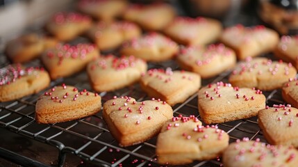 Heart shaped small cookies